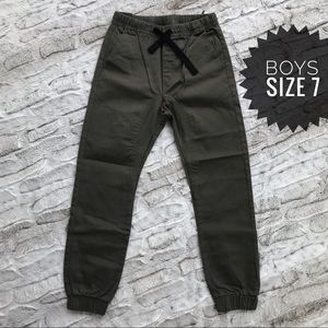 [Southpole] Green Jogger Pants Size 7 Boys Drawstring Bottoms Joggers